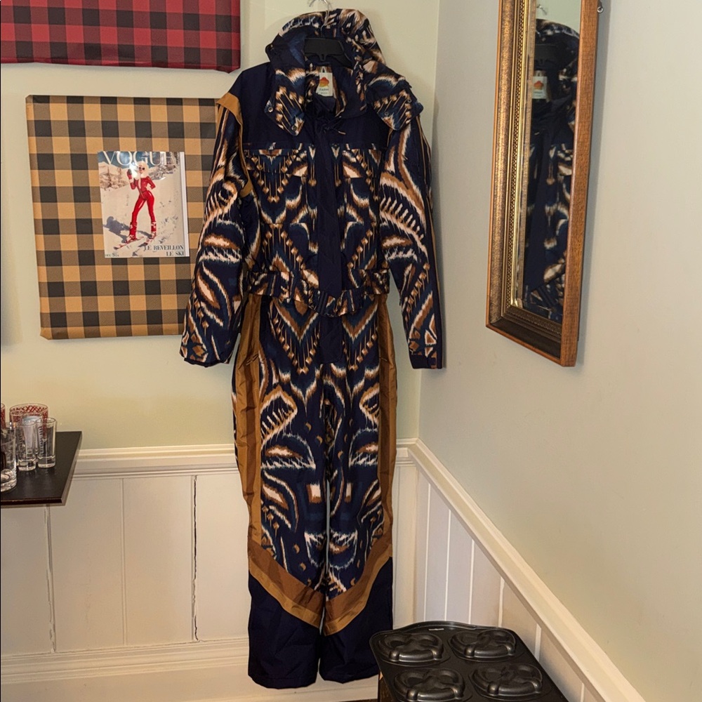 Farm Rio Snowsuit Apres Ski Coat Jacket one piece XL awesome!! skiwear - Picture 2 of 9